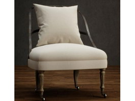 Home Cushioned Leisure Chair 3d preview