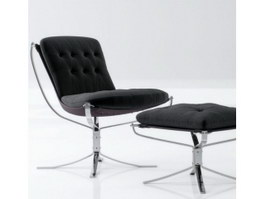 Eames chair and ottoman 3d preview