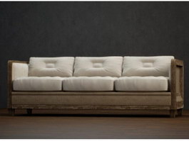 Living room sofa furniture 3d model preview