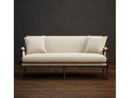 Fabric Couch Sofa 3d model preview