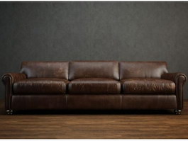 Home Furniture leather sofa 3d model preview