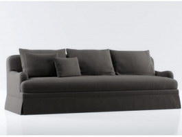 Classical fabric sofa 3d model preview