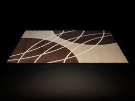 Handmade acrylic rug 3d model preview