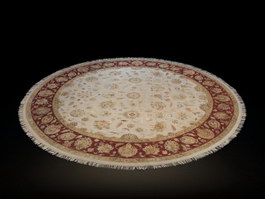 Round Ivory Rome Area Rug 3d model 3DMax files free download - CadNav