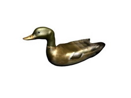 Dabbling duck 3d model preview