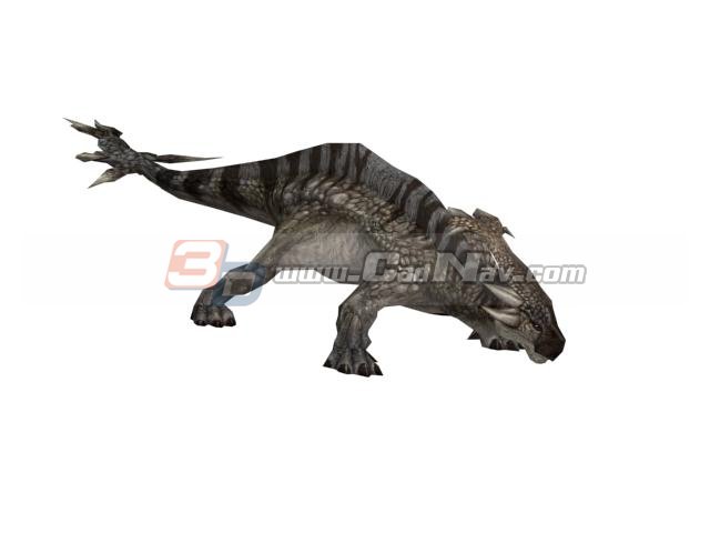 Ankylosaurus Dinosaur 3d rendering