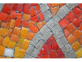 Colorful Slate Mosaic For outdoor texture