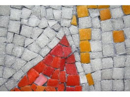 Natural slate mosaic floor tiles texture