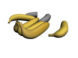 Five bananas 3d preview