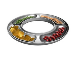 Snacks platter 3d preview