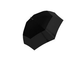 Black Umbrella 3d model preview