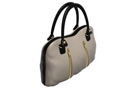 Fashion lady handbag 3d model preview