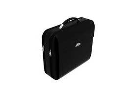 Business briefcase bag for men 3d model preview