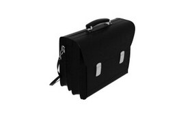 Leather portfolio briefcase 3d preview
