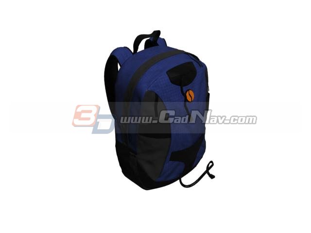 Backpack school bag 3d rendering