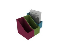 Desk Paper file holder 3d model preview
