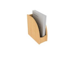 Bamboo file holder 3d preview