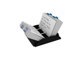 Memo holder box 3d preview