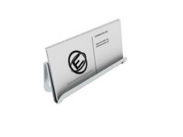 Desktop letter holder 3d model preview