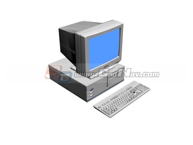 Home personal computer 3d rendering