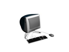 Vintage PC Old Desktop Computer 3d model 3ds Max files free download ...