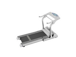Treadmill fitness equipment 3d model preview