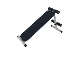 Abdominal exerciser board sit up bench 3d model preview