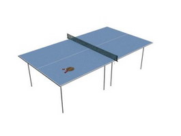 Table tennis table pingpong table 3d preview