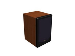 Desk speaker soundbox 3d model preview
