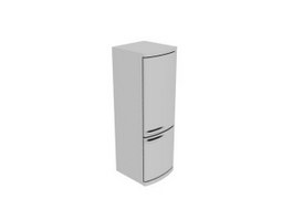 Two-door Refrigerator 3d model preview