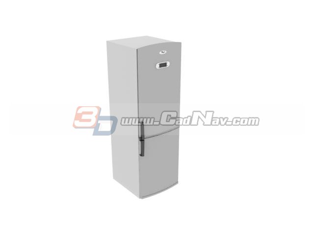 Home appliance refrigerator 3d rendering