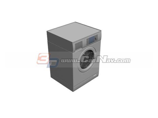 Machine washer and dryer 3d rendering