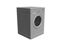 Home laundry machine 3d preview