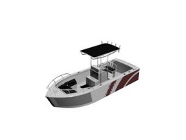 Cruise yacht 3d model preview