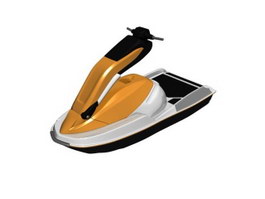 Motor sport boat 3d model preview