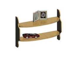 Solid Wood Console Table 3d preview