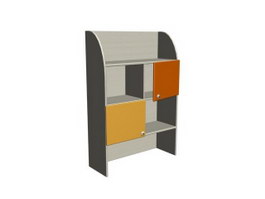Children Wall Cabinet Storage shelf 3d model preview