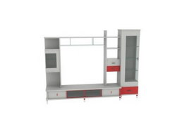 TV Wall Units 3d model preview