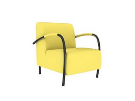 Living Room Leisure Sofa Chair 3d model preview