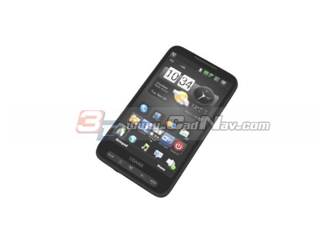 Android smartphone 3d rendering