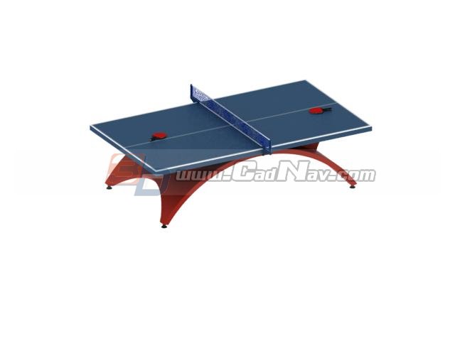 Indoor Ping Pong Table 3d rendering