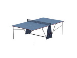 Folding Ping Pong Table 3d preview