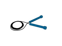 Plastic rope skipping 3d preview