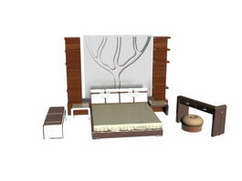 Bedroom Furniture Sets 3d model preview