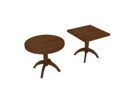 Living Room corner table 3d preview
