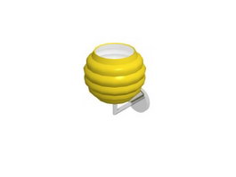 Decorative wall light 3d model preview