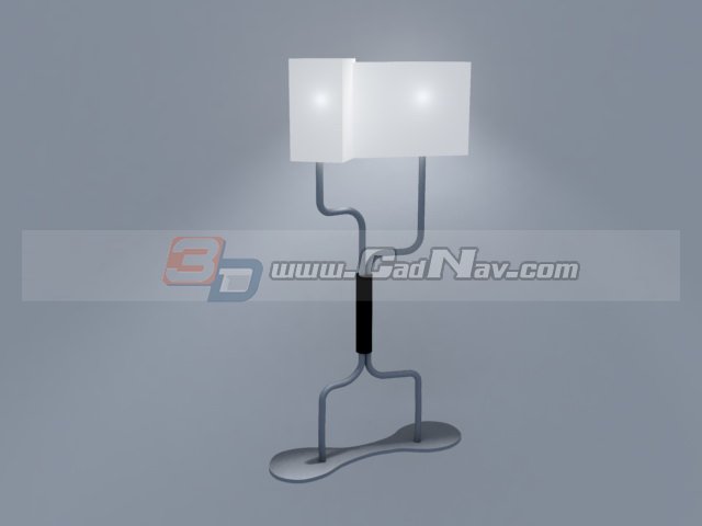 Office Metal Floor Lamp 3d rendering
