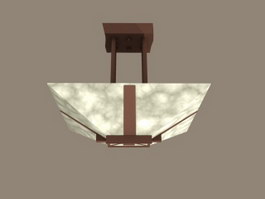 Chinese Style Pendant Light 3d model preview