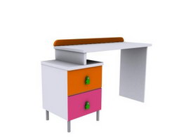 Children study table 3d preview