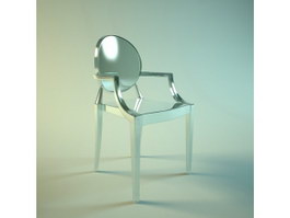 Organic arm chair 3d model preview